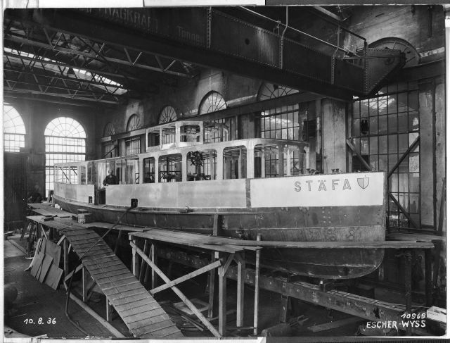 EscherWyss Schiffbau innen 1936 DS Stäfa